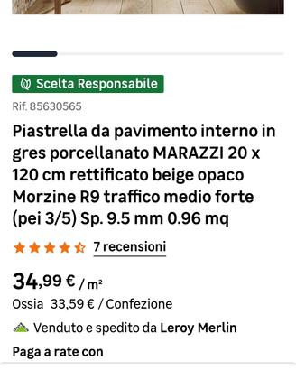 piastrella marazzi Leroy Merlin effetto legno