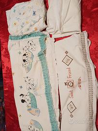 Biancheria e lenzuola lettino bambini, prenatal