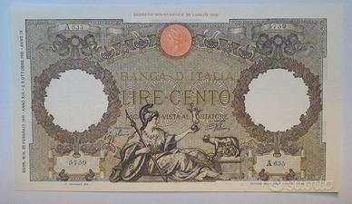 100 Lire Roma Guerriera Fascio Roma 20-02-1941