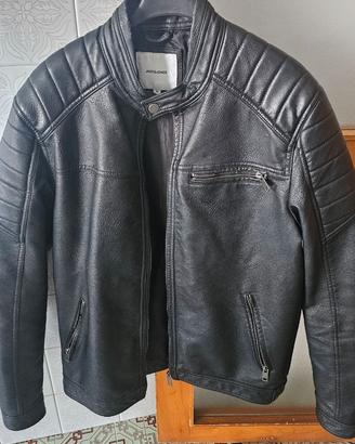 giacca di pelle Jack e jones