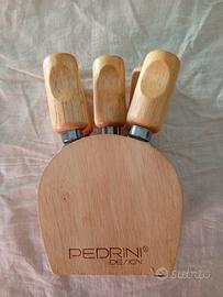 Set coltelli formaggio Pedrini legno