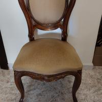 sedia in legno stile Chippendale 