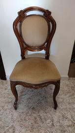 sedia in legno stile Chippendale 