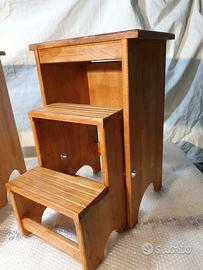 sgabello in faggio multifunzione