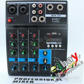 Consolle mixer audio professionale 4 canali usb ka