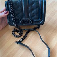 Mini bag in pelle nera Rebecca Minkoff