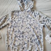 Felpa Adidas cotone garzato con cappuccio