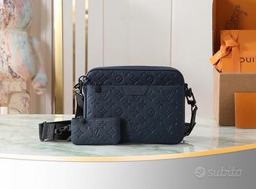 Borsa tracolla uomo/messenger bag notte in pelle