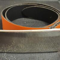 Cintura Motivi arancio acciaio rettangola cm 102