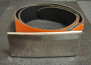 Cintura Motivi arancio acciaio rettangola cm 102