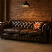 Divano Sofà Club Chester Chesterfield in cuoio uk