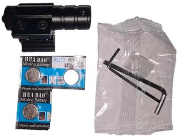 Puntatore laser rosso regolabile in metallo