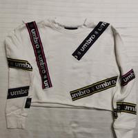 felpa bianca Umbro taglia XS