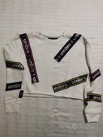 felpa bianca Umbro taglia XS