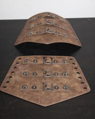 Bracciali Medievali/Vichinghi in Pelle con Borchie