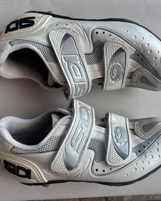 Scarpe MTB Sidi tg. 37- Bianche/Argento