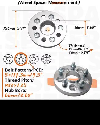 Certo distanziatori per Nissan Qashqai j10