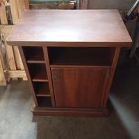 mobile TV arte povera in legno 