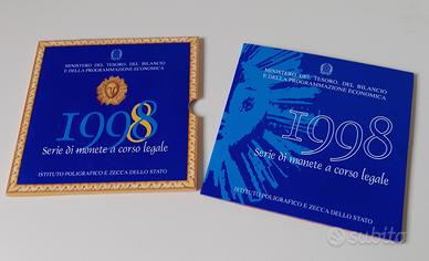 Serie monete 1998 Bernini 1000 lire e 500 lire arg