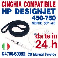 Cinghia per plotter HP DESIGNJET 450C A0 36"