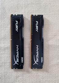 Ram Fury HyperX DDR4 2x 8 Gb (16 Gb Totali)