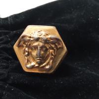 Versace Uomo originale Anello Medusa in metallo