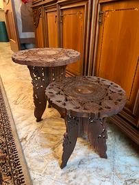 Coppia di portavasi/ sgabelli decorativi