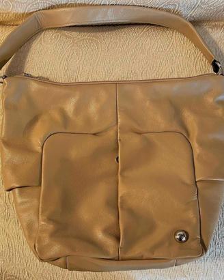 Borsa donna Mandarina Duck, pelle, colore beige