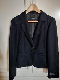 Giacca di panno blu scuro taglia 40