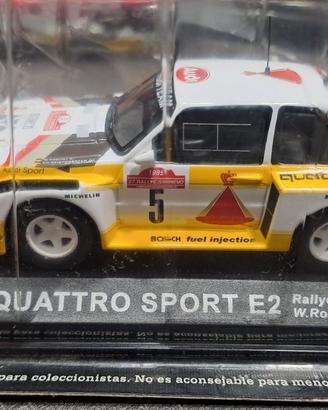 Modellino Audi Quattro Sport E2 Rally Sanremo 1985