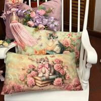 Shabby sedia  a dondolo decorata