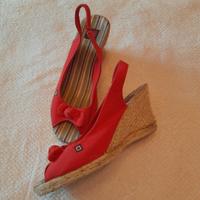 sandali in tela rossa - Dulce Rubio - n.40 (786e)