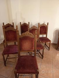 sedie stile vittoriano 
