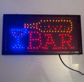 Insegna Luminosa Bar Appendibile