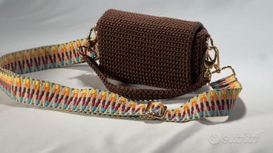 Borsa Uncinetto - Baguette Brownie