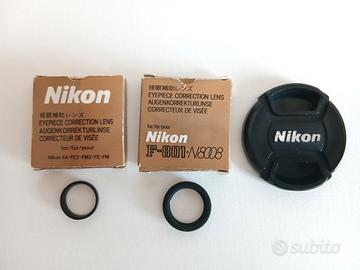 2 oculari con diotrie -2 Nikon fm/801 + tappo 52mm