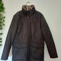 Giacca invernale L nero con pelliccia Canda uomo