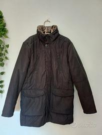 Giacca invernale L nero con pelliccia Canda uomo