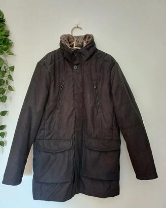 Giacca invernale L nero con pelliccia Canda uomo