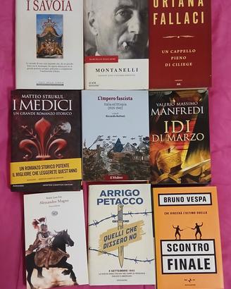 9 libri Storia, romanzi storici.