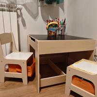 Scrivania contenitiva per bambini