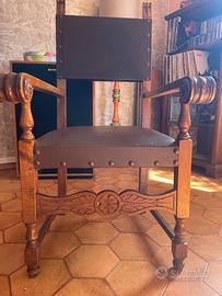 Poltrona trono stile rinascimento