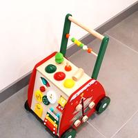 Carrello Primi Passi in Legno con Attività Montess