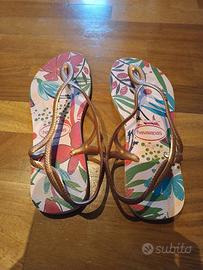 Havaianas tg 41-42 colore oro rosa