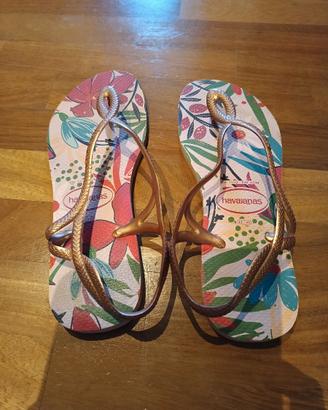 Havaianas tg 41-42 colore oro rosa