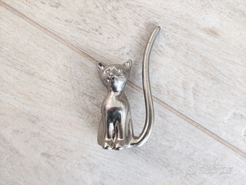 Portagioie vintage porta anelli a forma di gatto