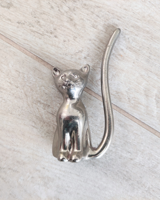 Portagioie vintage porta anelli a forma di gatto