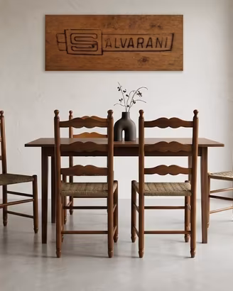 sedie da cucina con paglia marca Salvarani