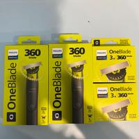 2 x rasoio oneblade 360 + 2 x ricarica conf 3 lame