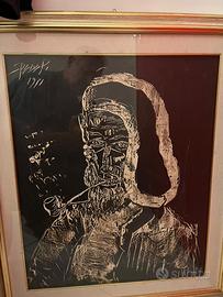 Quadro i del  pittore Spada Paolo anno 1971